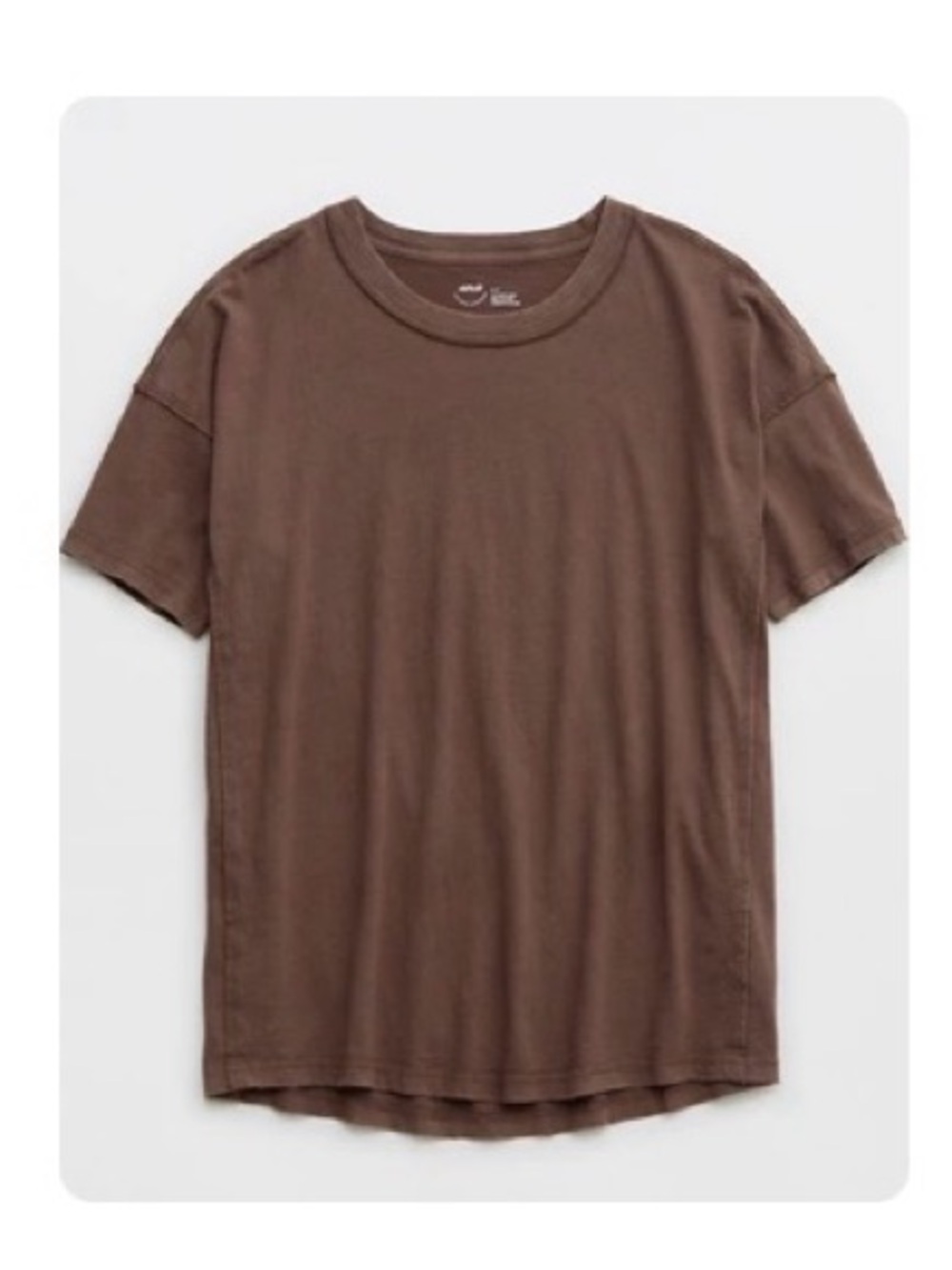 Aerie Oversized Crewneck Boyfriend T-Shirt in Relic